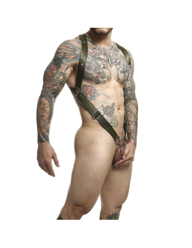 MOB - DNGEON ARNÉS DE ESPALDA CRUZADA VERDE TALLA ÚNICA