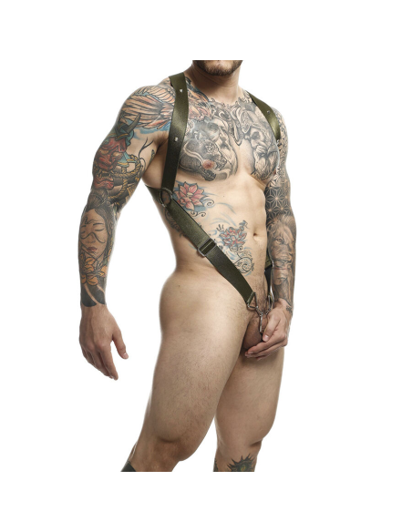 MOB - DNGEON ARNÉS DE ESPALDA CRUZADA VERDE TALLA ÚNICA