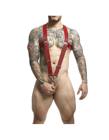 MOB - DNGEON ARNÉS DE ESPALDA CRUZADA ROJO TALLA ÚNICA