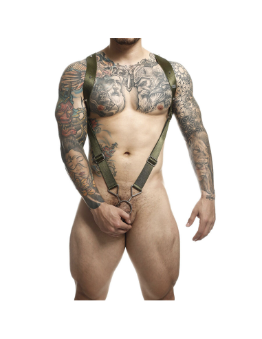 MOB - DNGEON ARNÉS VERDE DE ESPALDA RECTA TALLA ÚNICA