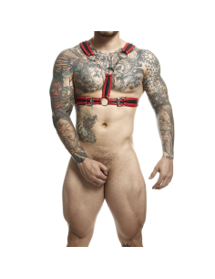 MOB - DNGEON ARNÉS ROJO CON CADENAS TALLA ÚNICA