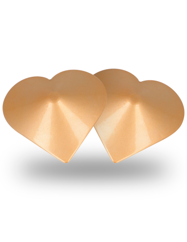 COQUETTE CHIC DESIRE - CUBRE PEZONES METAL CORAZONES DORADOS