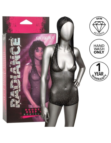 CALEXOTICS - RADIANCE BODY CON CAPUCHA Y ESCOTE EN V PRONUNCIADO