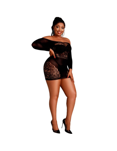 MOONLIGHT - MODELO 7 VESTIDO MANGA LARGA NEGRO TALLA ÚNICA - PLUS SIZE