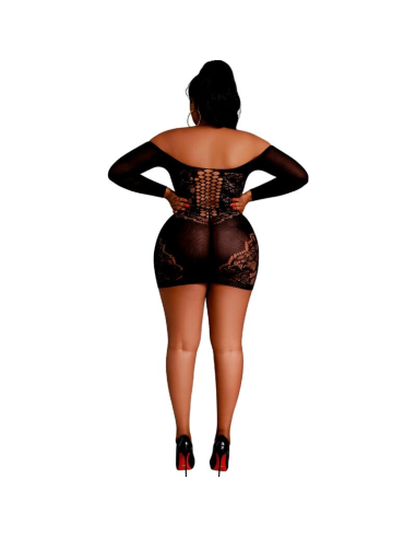 MOONLIGHT - MODELO 7 VESTIDO MANGA LARGA NEGRO TALLA ÚNICA - PLUS SIZE