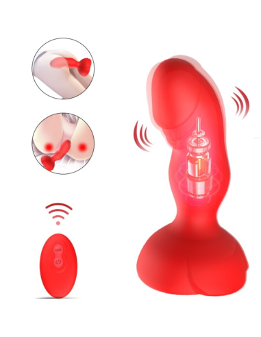 ARMONY - EXTREME A BLOOM ROSA VIBRADOR and PLUG ANAL CONTROL REMOTO ROJO
