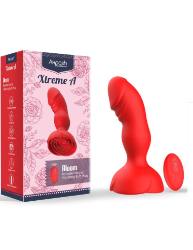 ARMONY - EXTREME A BLOOM ROSA VIBRADOR and PLUG ANAL CONTROL REMOTO ROJO