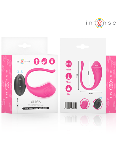 INTENSE - OLIVIA HUEVO VIBRADOR ROSA CONTROL REMOTO