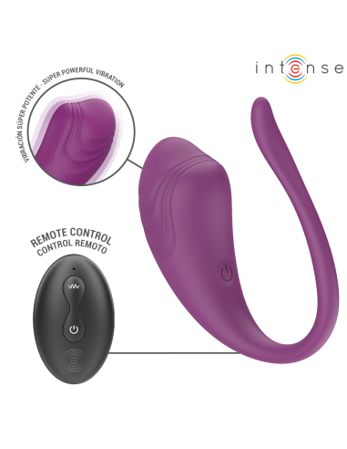 INTENSE - OLIVIA HUEVO VIBRADOR MORADO CONTROL REMOTO