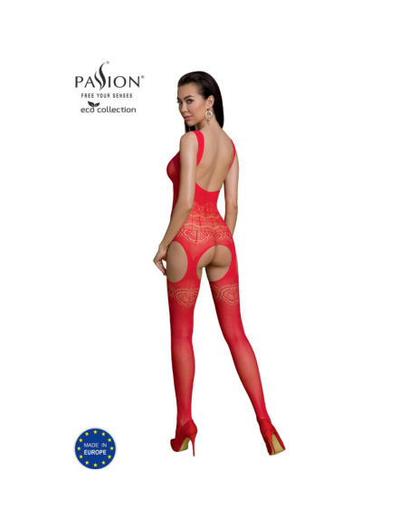 PASSION - ECO COLLECTION BODYSTOCKING ECO BS005 ROJO