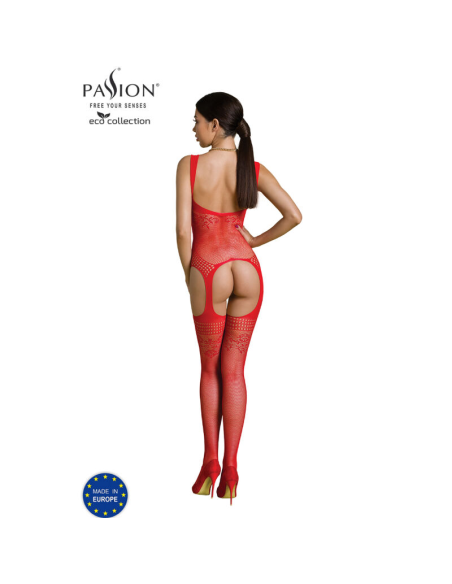 PASSION - ECO COLLECTION BODYSTOCKING ECO BS008 ROJO