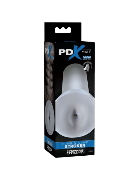 PDX MALE - PUMP AND DUMP STROKER MASTURBADOR - TRANSPARENTE