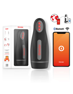 ONINDER - SEOUL MASTURBADOR MASCULINO DE COMPRESIÓN Y VIBRACIÓN - APP GRATUITA