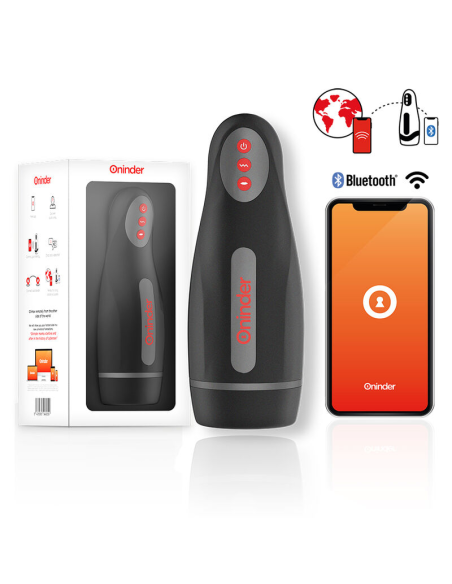 ONINDER - SEOUL MASTURBADOR MASCULINO DE COMPRESIÓN Y VIBRACIÓN - APP GRATUITA