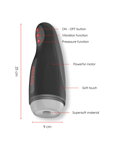 ONINDER - SEOUL MASTURBADOR MASCULINO DE COMPRESIÓN Y VIBRACIÓN - APP GRATUITA
