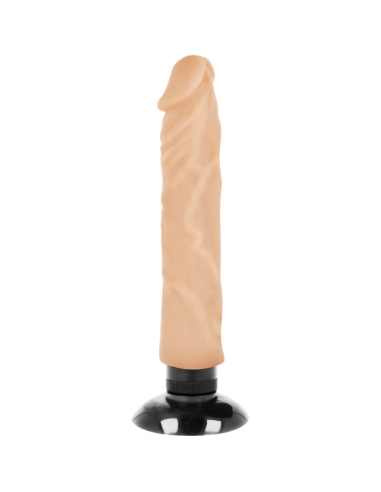 BASECOCK - VIBRADOR REALÍSTICO 2-1 NATURAL 20 CM -O- 4 CM