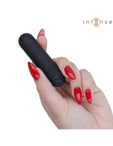 INTENSE - KAREN MINI BALA VIBRADORA 10 MODOS RECARGABLE NEGRO