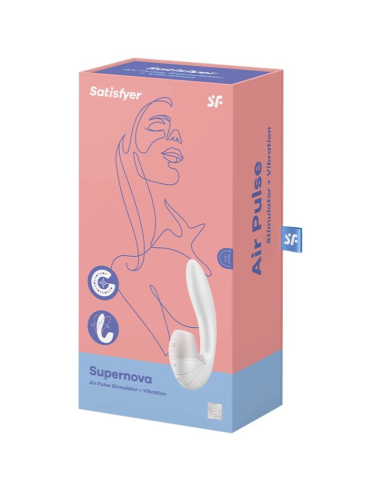 SATISFYER - SUPERNOVA ESTIMULADOR Y VIBRADOR BLANCO