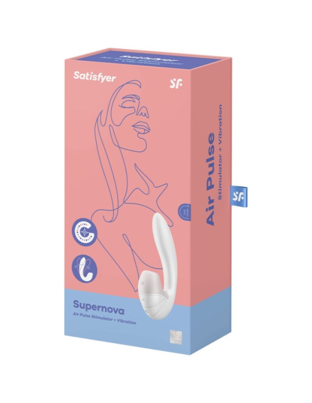 SATISFYER - SUPERNOVA ESTIMULADOR Y VIBRADOR BLANCO