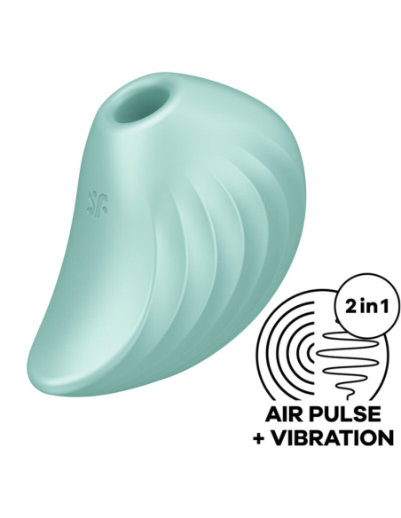 SATISFYER - PEARL DIVER ESTIMULADOR Y VIBRADOR VERDE