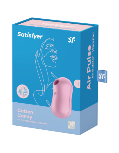 SATISFYER - COTTON CANDY ESTIMULADOR Y VIBRADOR LILA