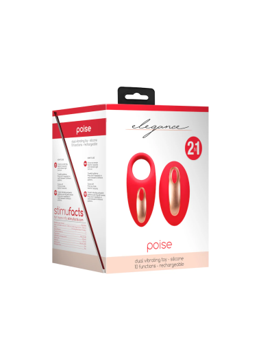 Pride-Elegance Poise Dual Vibrator – Anillo Vibrador con Control Remoto y Doble Estimulación