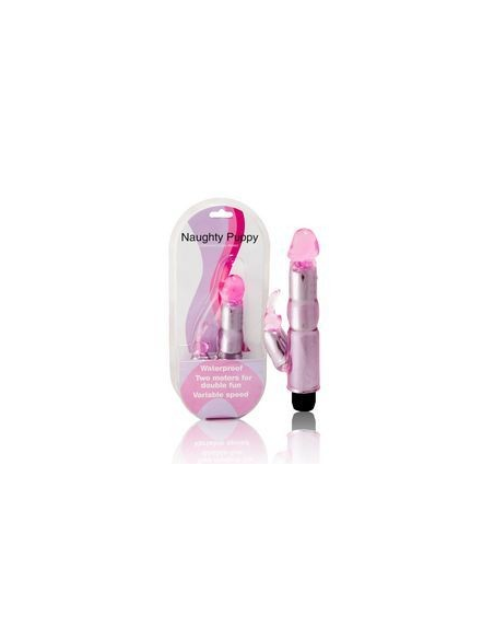 BAILE - Vibrador Estimulador Rosa Regulable con Tacto Suave y Doble Motor para Placer Intenso