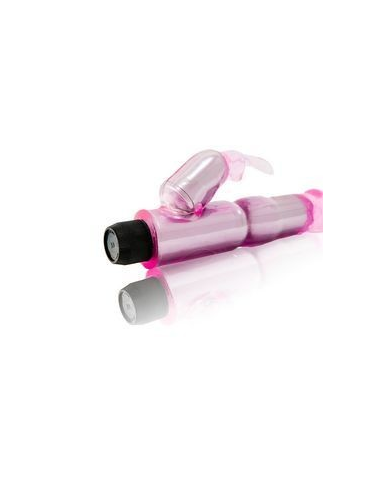 BAILE - Vibrador Estimulador Rosa Regulable con Tacto Suave y Doble Motor para Placer Intenso