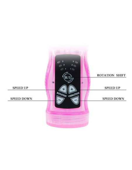 BAILE - MINI RABBIT INTIMATE LOVER LILA: Vibrador Waterproof con Control Electrónico y Estimulación Dual